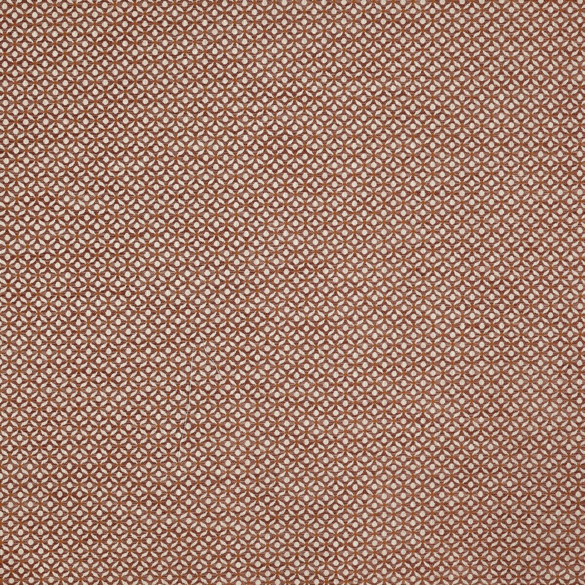 orange geometric jacquard fabric from Prestigious Textiles
