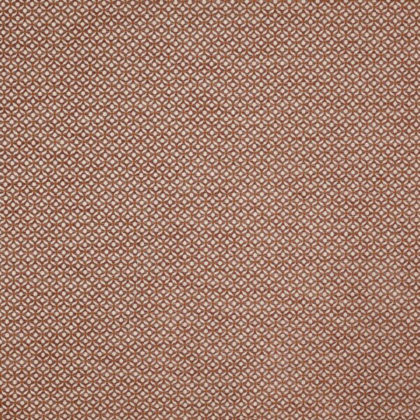 Westwood Fabric - Apricot by orange geometric jacquard fabric from Prestigious Textiles