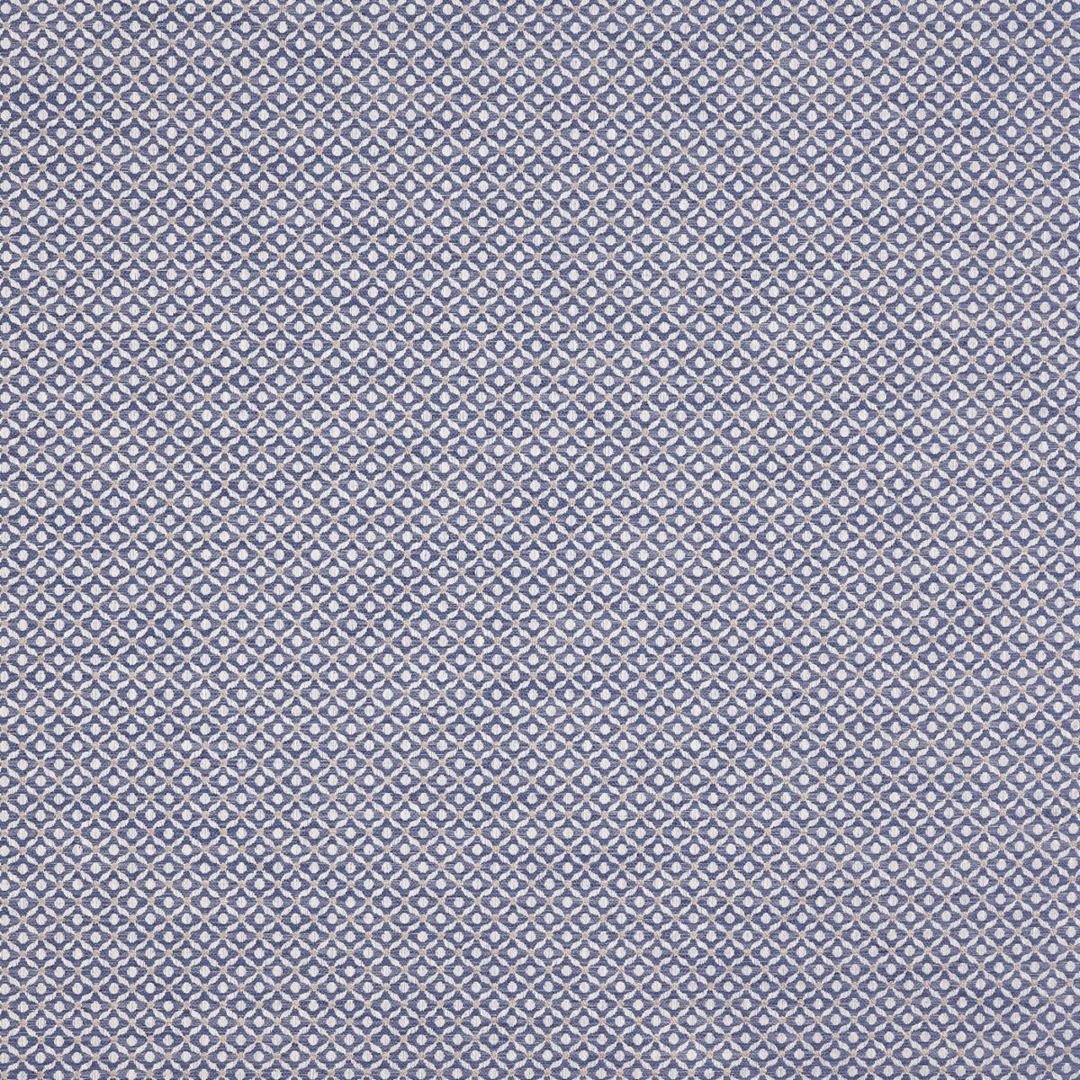 Westwood Fabric - Navy by blue geometric jacquard fabric from Prestigious Textiles