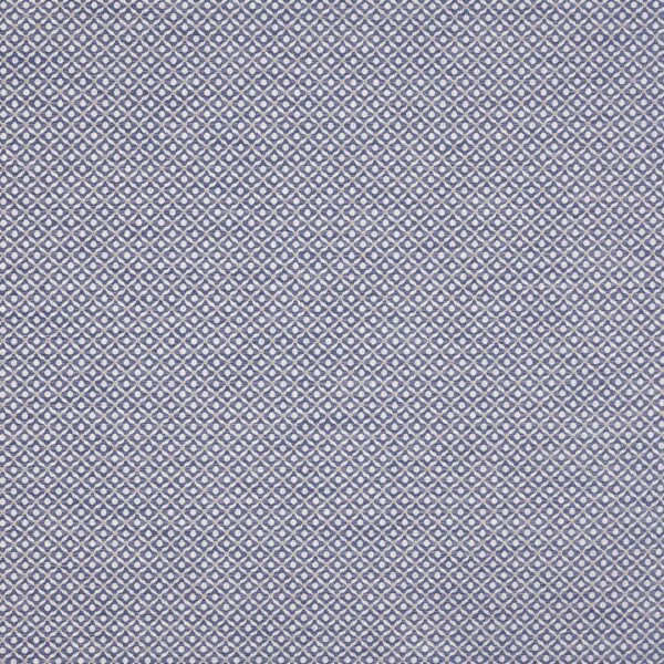 Westwood Fabric - Navy by blue geometric jacquard fabric from Prestigious Textiles