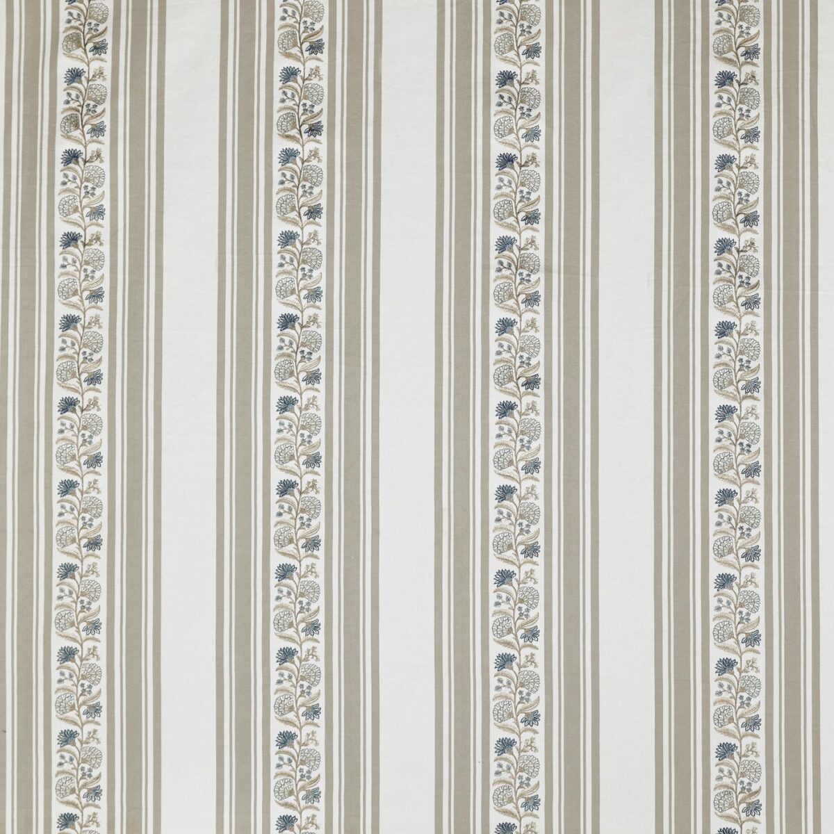 Wyndley Fabric - Oat by neutral striped embroideried fabric from Prestigious Textiles