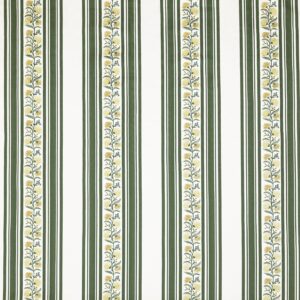 green striped embroideried fabric from Prestigious Textiles