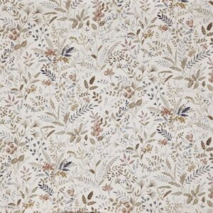 orange botanical printed fabric from Prestigious Textiles