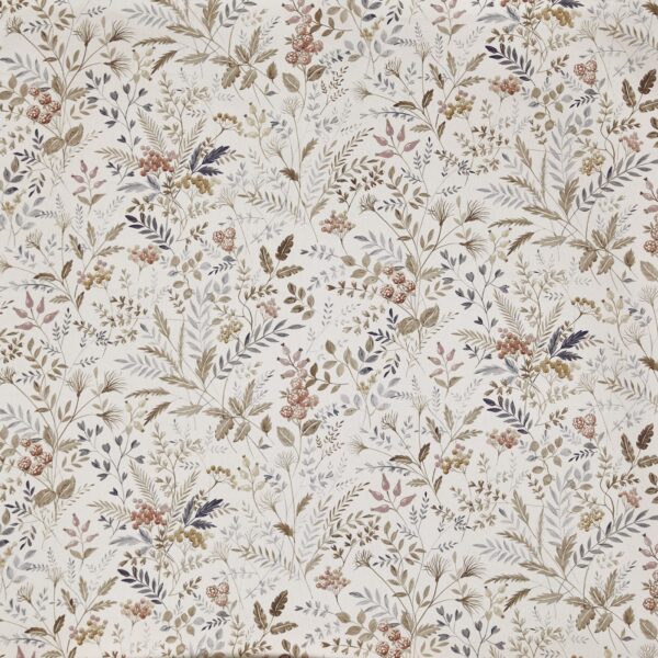 orange botanical printed fabric from Prestigious Textiles