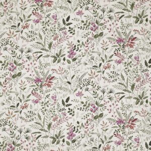 pink botanical printed fabric from Prestigious Textiles