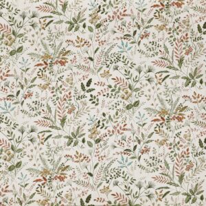 brown botanical printed fabric from Prestigious Textiles