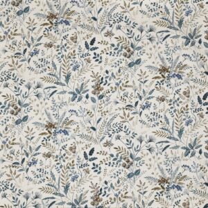 blue botanical printed fabric from Prestigious Textiles