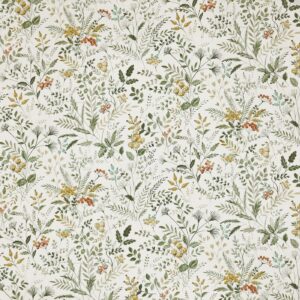 green botanical printed fabric from Prestigious Textiles