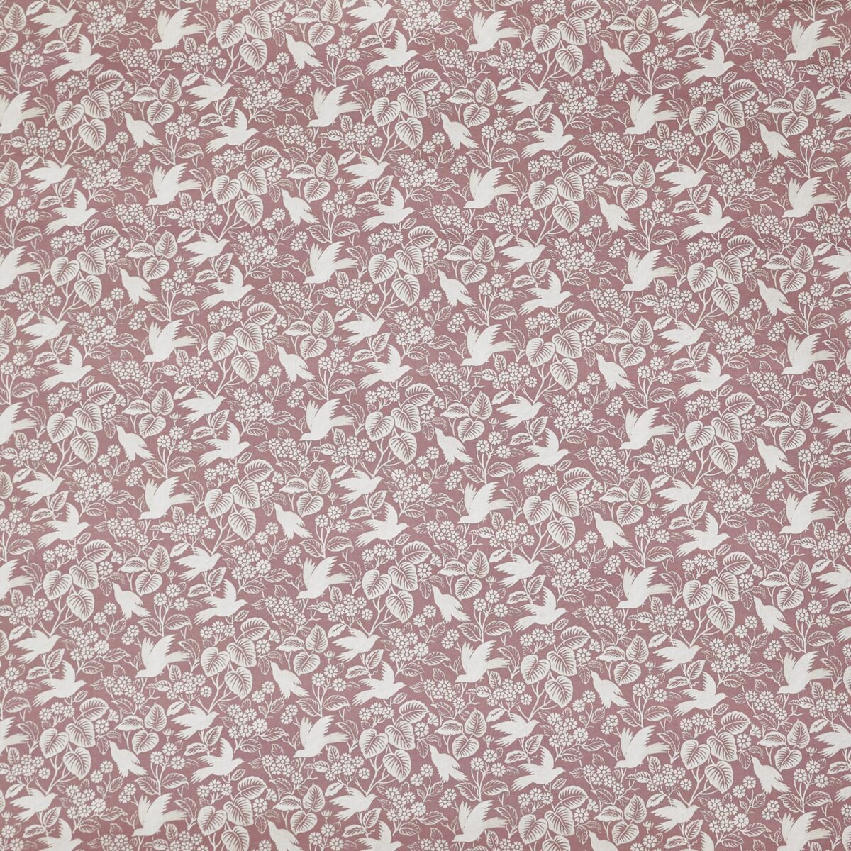 Hollies Fabric - Rose by pink animal printed fabric from Prestigious Textiles