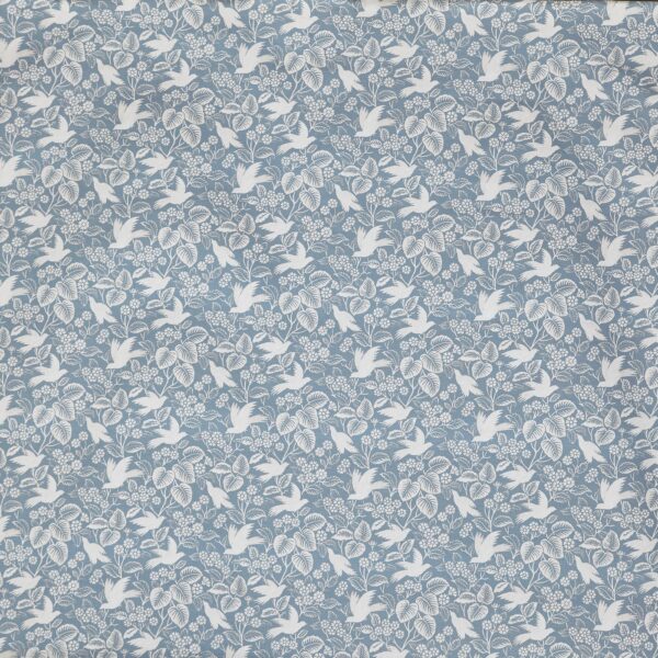 Hollies Fabric - Cornflower by blue animal printed fabric from Prestigious Textiles
