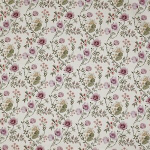 pink botanical printed fabric from Prestigious Textiles