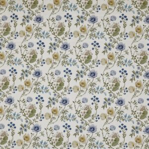 blue botanical printed fabric from Prestigious Textiles