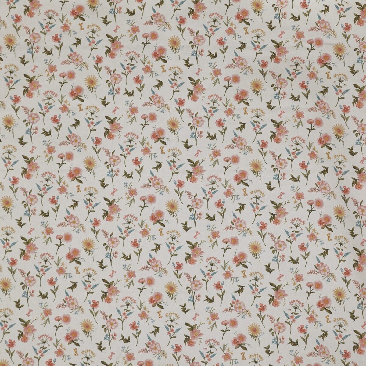 Marigold Fabric - Apricot by orange botanical printed fabric from Prestigious Textiles