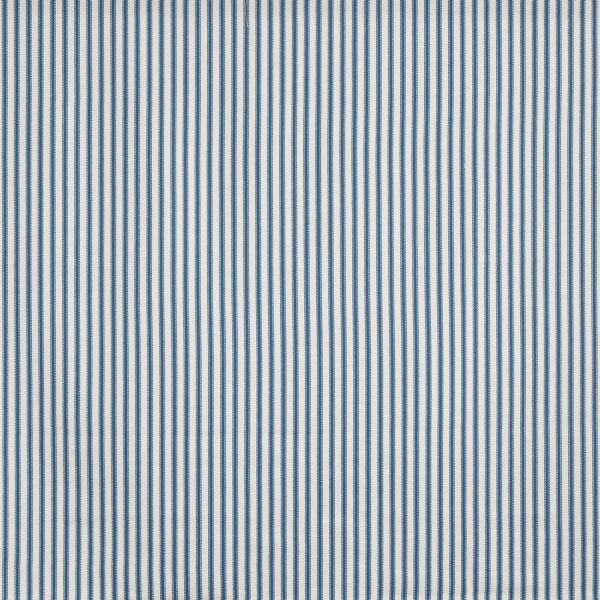 Bude Fabric - Harbour by blue striped cotton fabric from Prestigious Textiles