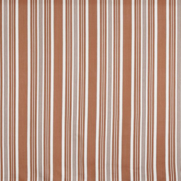 orange striped cotton fabric from Prestigious Textiles