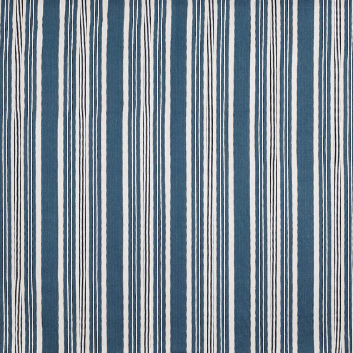 Tintagel Fabric - Harbour by blue striped cotton fabric from Prestigious Textiles