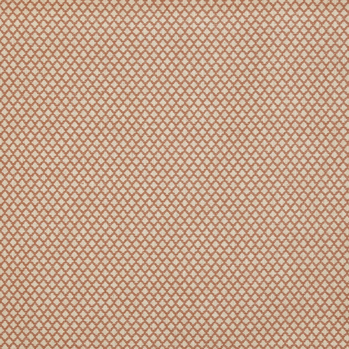 Ervan Fabric - Coral by orange geometric woven fabric from Prestigious Textiles