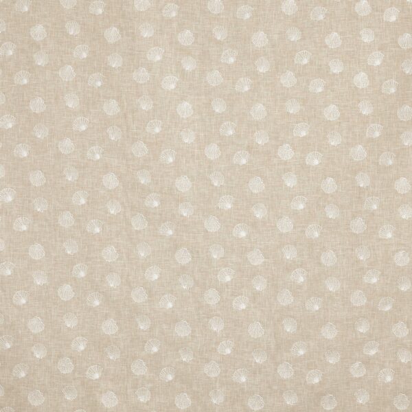 Periwinkle Fabric - Oyster by neutral spotted embroideried fabric from Prestigious Textiles