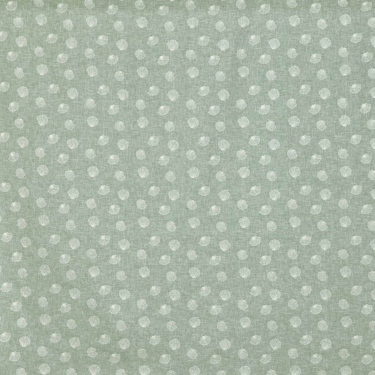 green spotted embroideried fabric from Prestigious Textiles