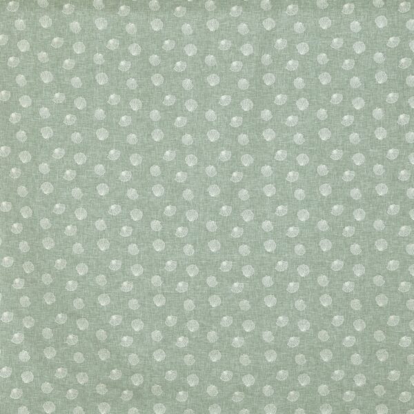 Periwinkle Fabric - Sea Weed by green spotted embroideried fabric from Prestigious Textiles