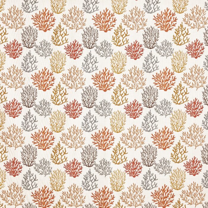 Fistral Fabric - Coral swatch