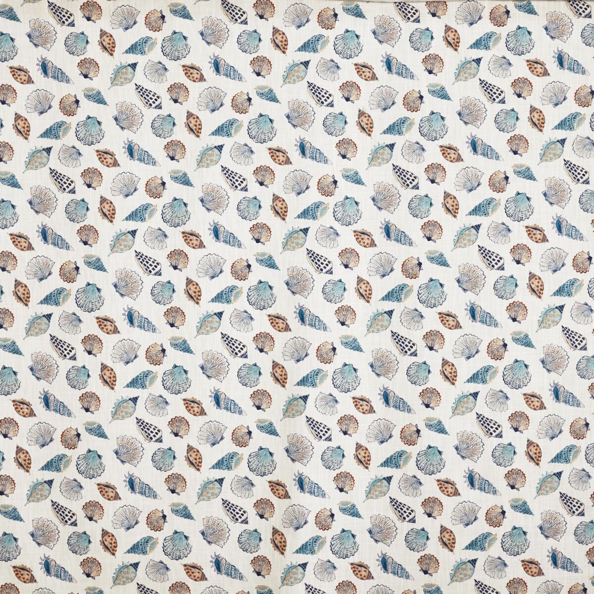 Perranporth Fabric - Harbour by blue animal printed fabric from Prestigious Textiles