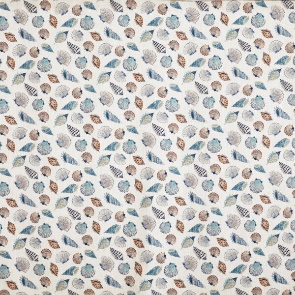 Perranporth Fabric - Harbour by blue animal printed fabric from Prestigious Textiles