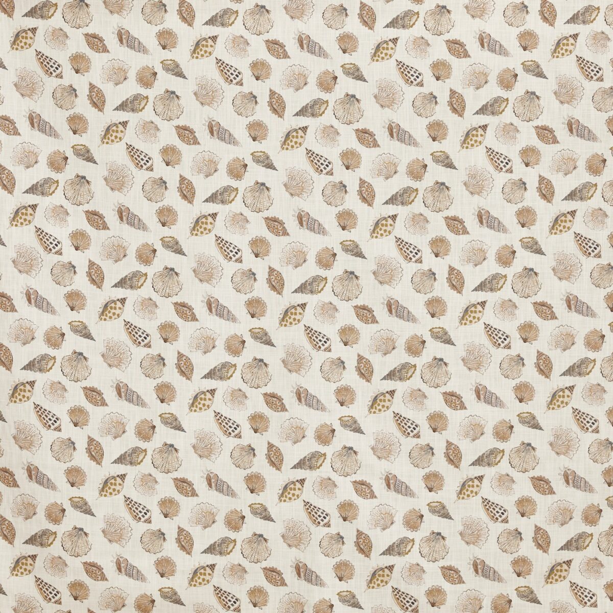 Perranporth Fabric - Sand by yellow animal printed fabric from Prestigious Textiles