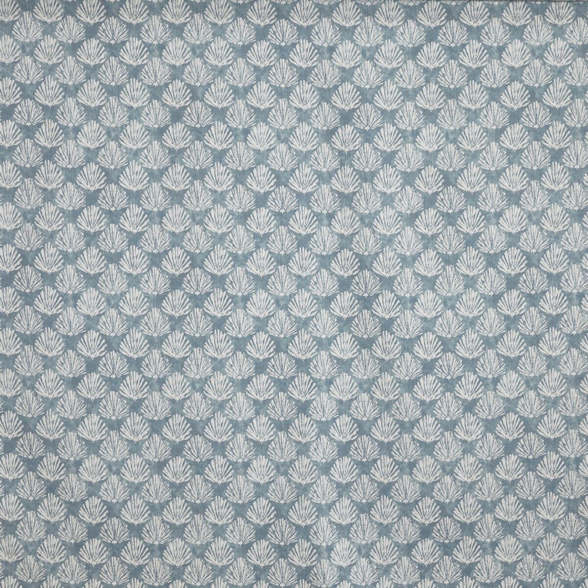 Polperro Fabric - Harbour by blue botanical printed fabric from Prestigious Textiles