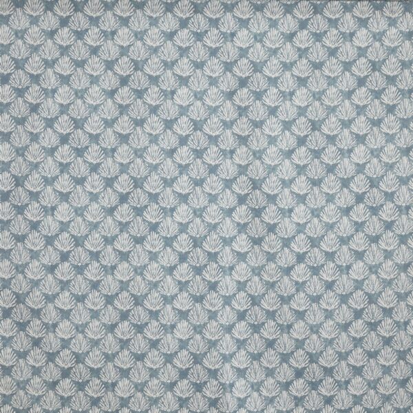 Polperro Fabric - Harbour by blue botanical printed fabric from Prestigious Textiles