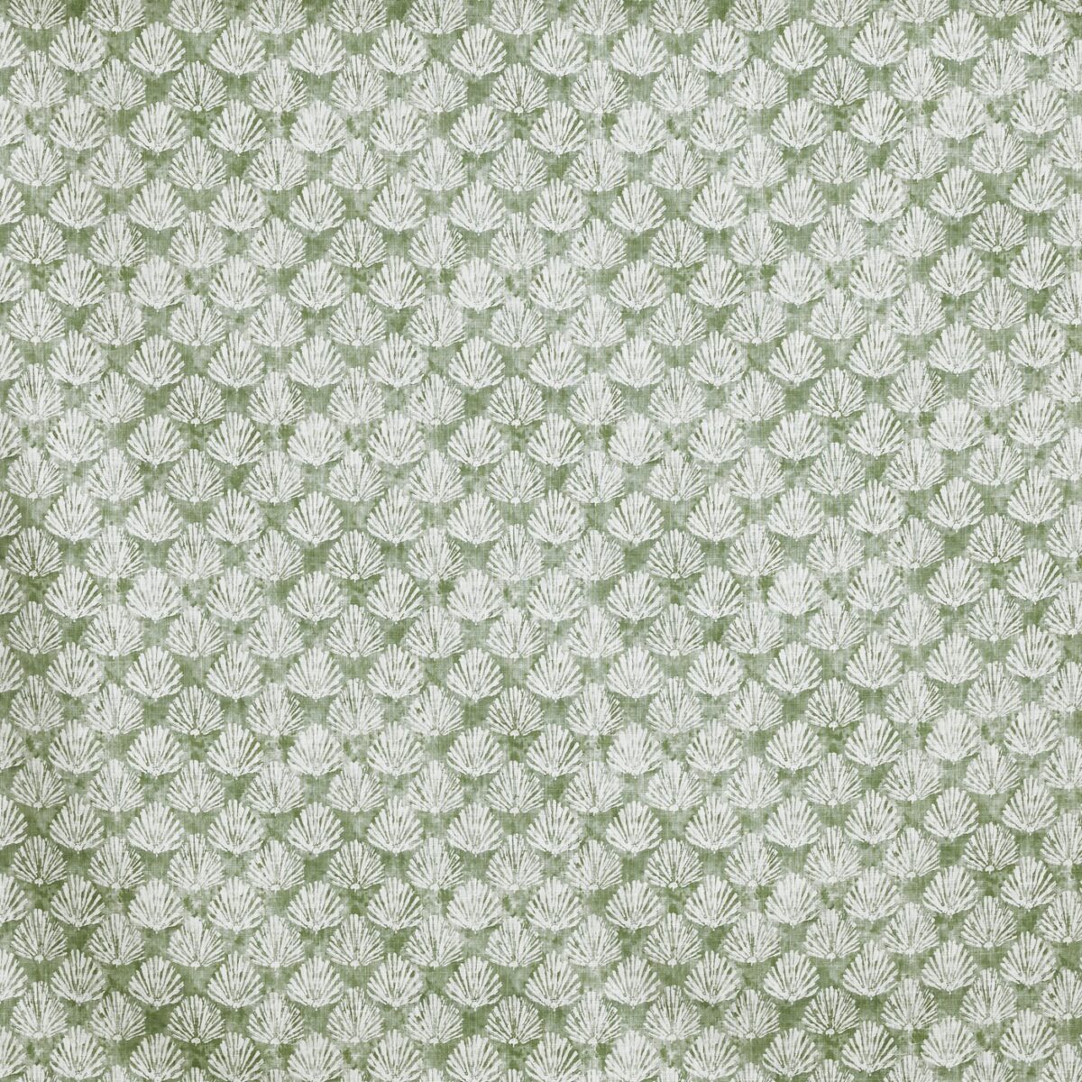 Polperro Fabric - Sea Weed by green botanical printed fabric from Prestigious Textiles