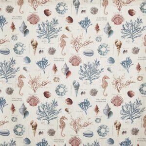 blue animal printed fabric from Prestigious Textiles