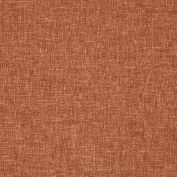 Iceland Fabric - Terracotta by orange plain cotton fabric from Prestigious Textiles