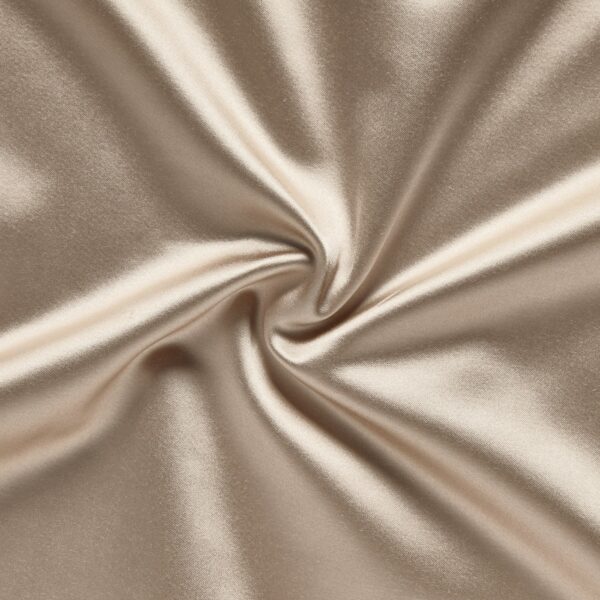 Raffles Fabric - Almond by neutral plain silk-satin fabric from Prestigious Textiles