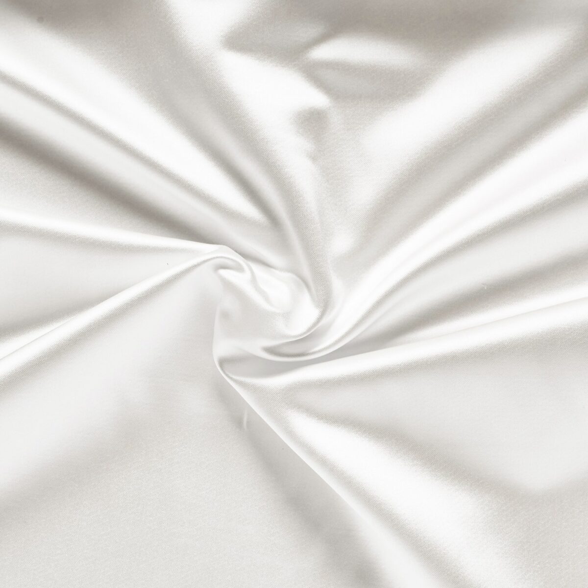 Raffles Fabric - Snow by white plain silk-satin fabric from Prestigious Textiles