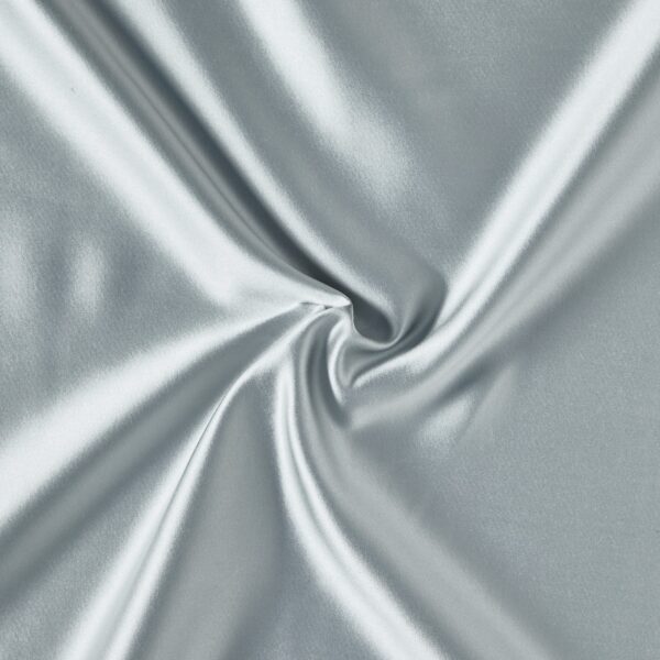 Raffles Fabric - Cloud by blue plain silk-satin fabric from Prestigious Textiles