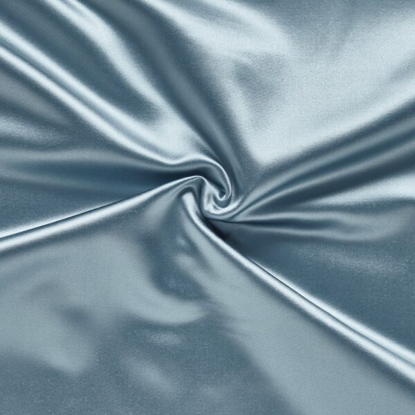 Raffles Fabric - Sky by blue plain silk-satin fabric from Prestigious Textiles