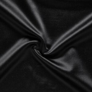 black-grey plain silk-satin fabric from Prestigious Textiles