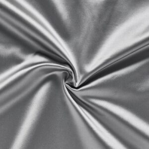 black-grey plain silk-satin fabric from Prestigious Textiles