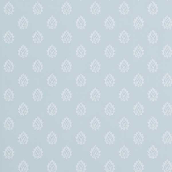 Florrie Wallcovering - Wedgwood by blue spotted wallpaper from sanderson