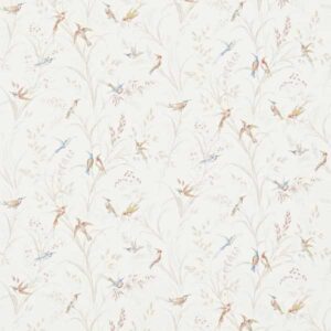 blue botanical wallpaper from sanderson