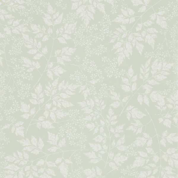 Spring Leaves Wallcovering - Celadon by green botanical wallpaper from sanderson