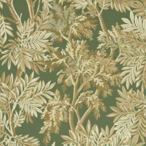 green botanical wallpaper from sanderson