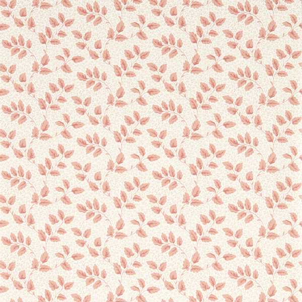 Tomato Leaf Wallcovering - Pink Clay by pink botanical wallpaper from sanderson