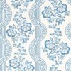 blue botanical wallpaper from sanderson