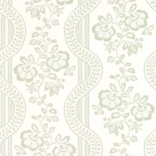 Aubrey Wallcovering - Lambs Ear by white botanical wallpaper from sanderson