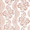 red botanical wallpaper from sanderson