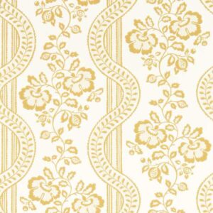 yellow botanical wallpaper from sanderson
