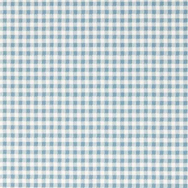 Gingham Wallcovering - Picnic Blue by blue checked wallpaper from sanderson