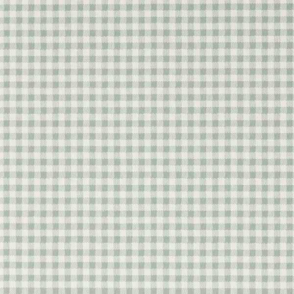 Gingham Wallcovering - Duck Blue by blue checked wallpaper from sanderson